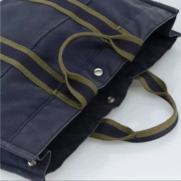 Hermes Fourre Tout MM Tote Bag Canvas Authentic in Excellent Condition